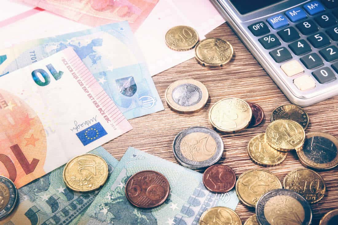 Geld euro's munten en biljetten finzie website