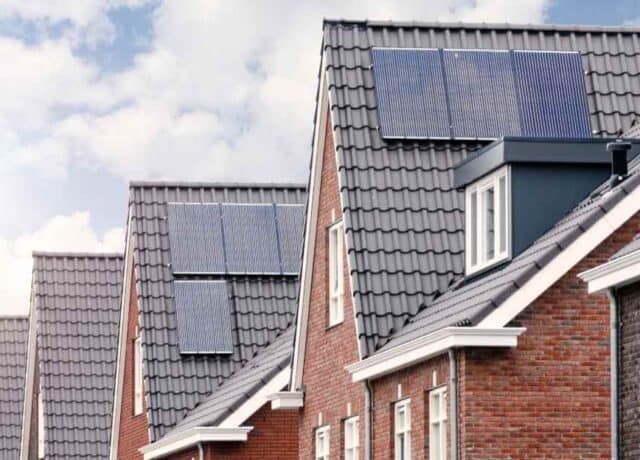 Nieuwbouwwoning met zonnepanelen